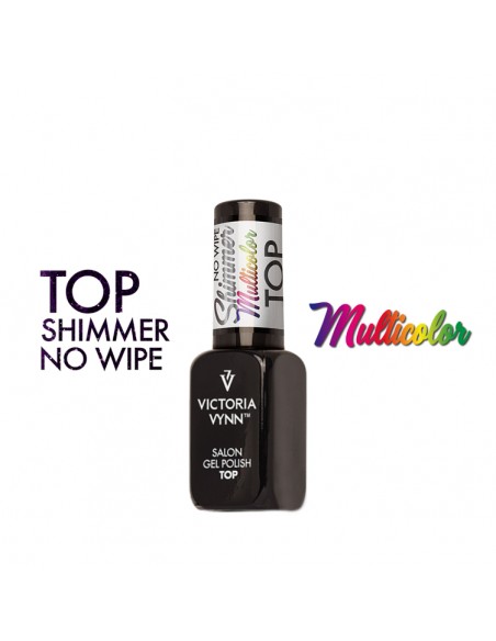 Gel Polish Top No Wipe Shimmer Multicolor Victoria Vynn 8ml