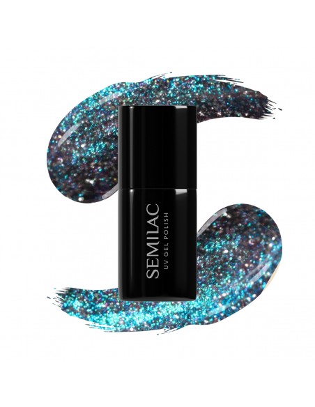 828 Semilac Esmalte semipermanente Grey Holo 7 ml