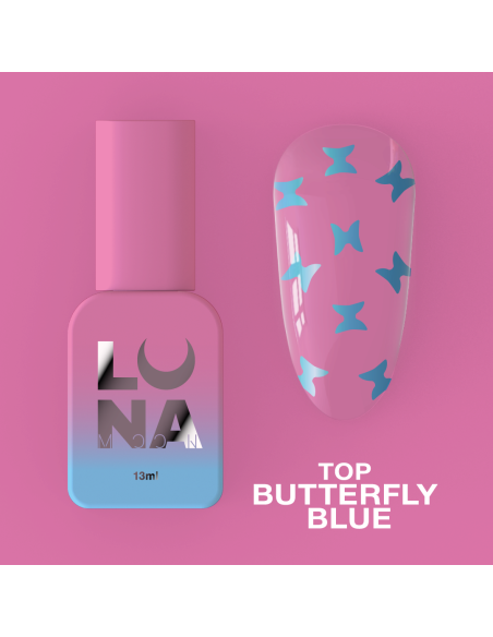 Lunamoon Top Butterfly Blue