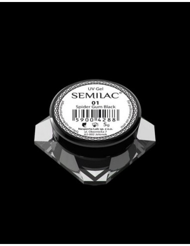 Semilac Gel para Decoraciones Spiders Gum 01 Black