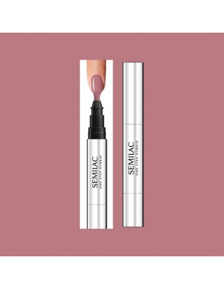 S245 Semilac One Step Hybrid Glitter Pink Beige 3ml